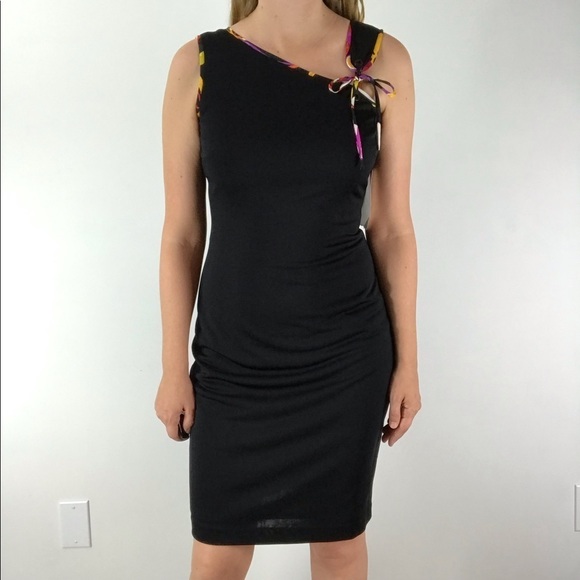 VINTAGE David Meister Black Sleeveless Mini Dress - Picture 4 of 15